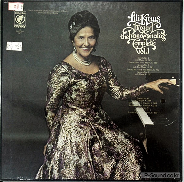 MOZART PIANO SONATAS VOL.1 LILI KRAUS COLUMBIA STEREO 3XLPS BOX