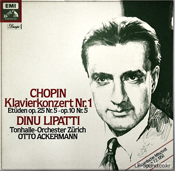 CHOPIN PIANO CONCERTO NO.1 ETUDEN OP.25  LIPATTI  1C 027-43 179