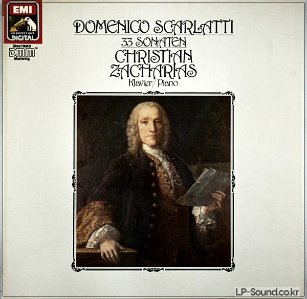 SCARLATTI 33 SONATA CHRISTIAN ZACHARIAS  PIANO 33 SONATA 3LP BOX