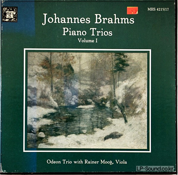 BRAHMS-PIANO TRIOS VOL1-MHS 1980-ODEON TRIO-RAINER MOOG   3LP BOX SET